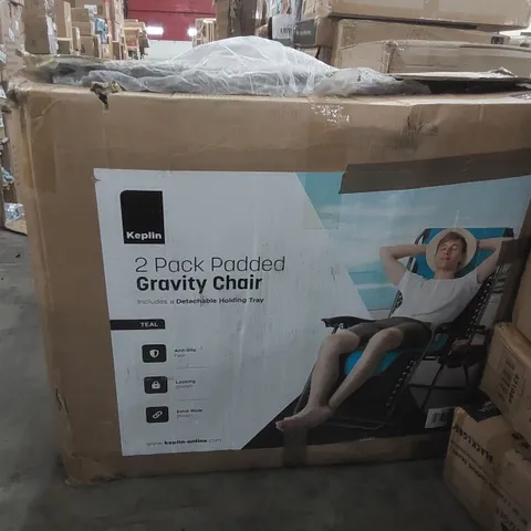 BOXED KEPLIN 2 PACK OF PADDED GRAVITY CHAIRS