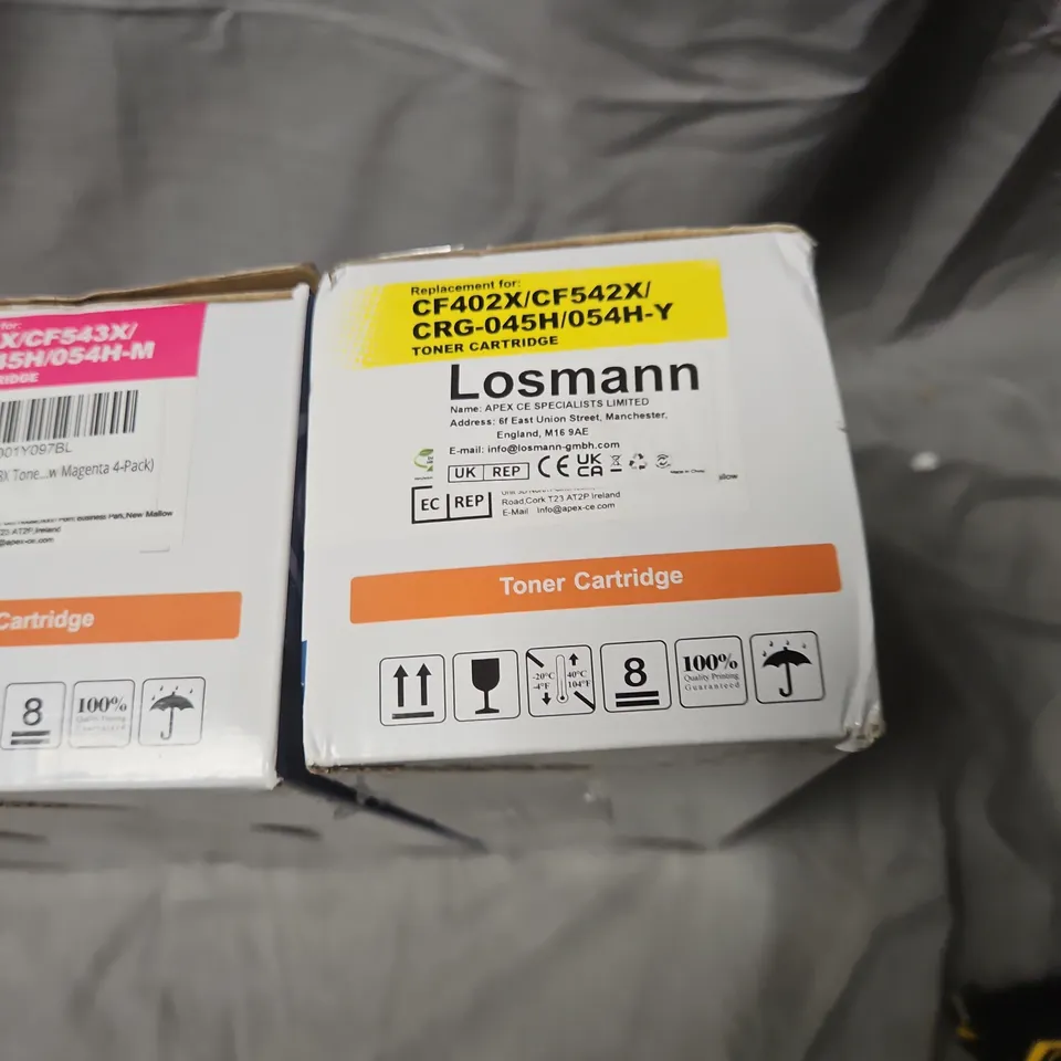 LOSMANN TONER CARTRIDGE SET (4-PACK) FOR CANON CF401X/CF541X & CRG-045H/054H SERIES