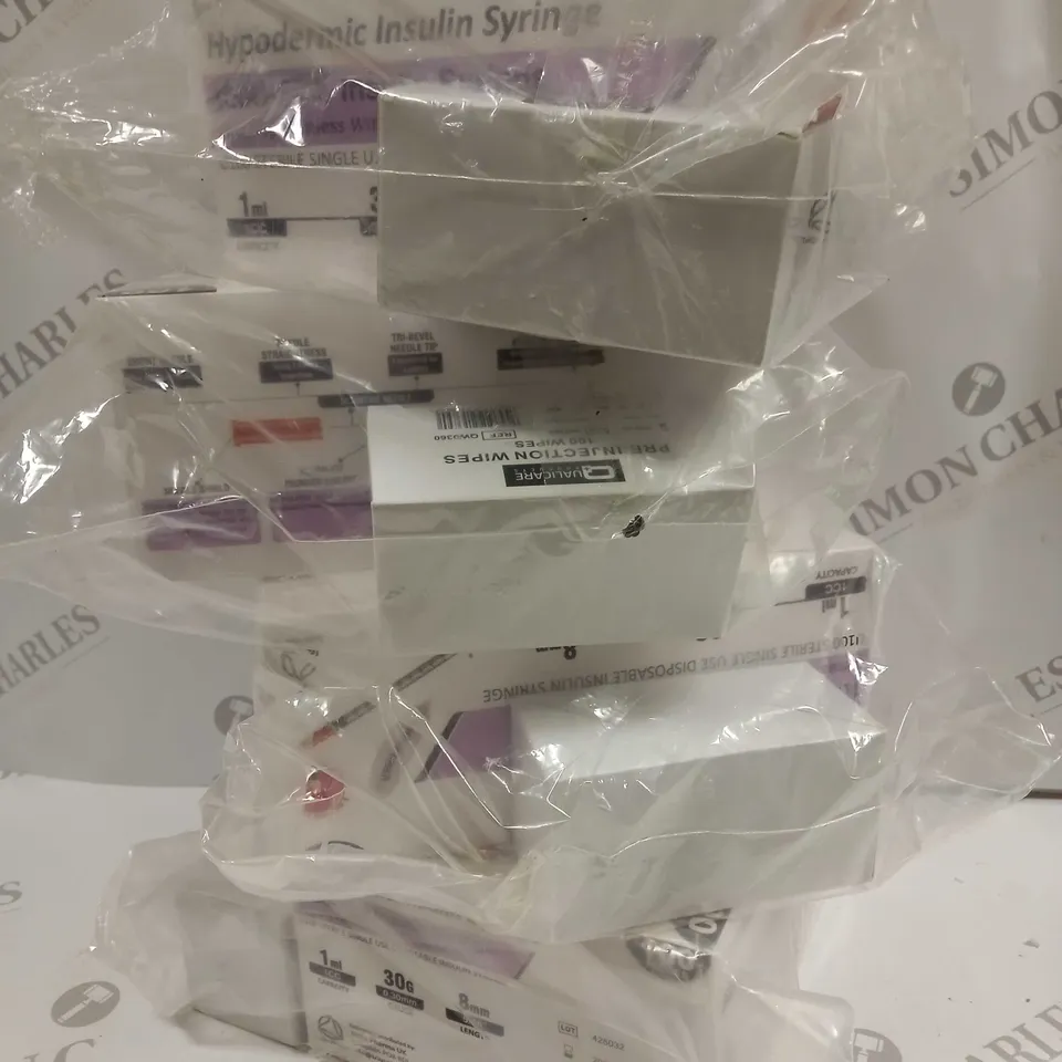 BOX OF 4 X 100 HYPODERMIC INSULIN SYRINGES 