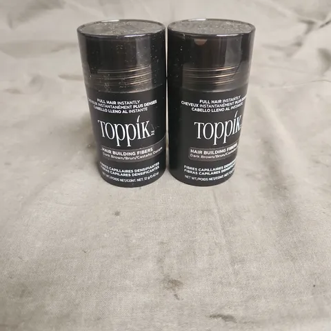 TOPPIK HAIR BUILDING FIBERS IN DARK BROWN 2X12G