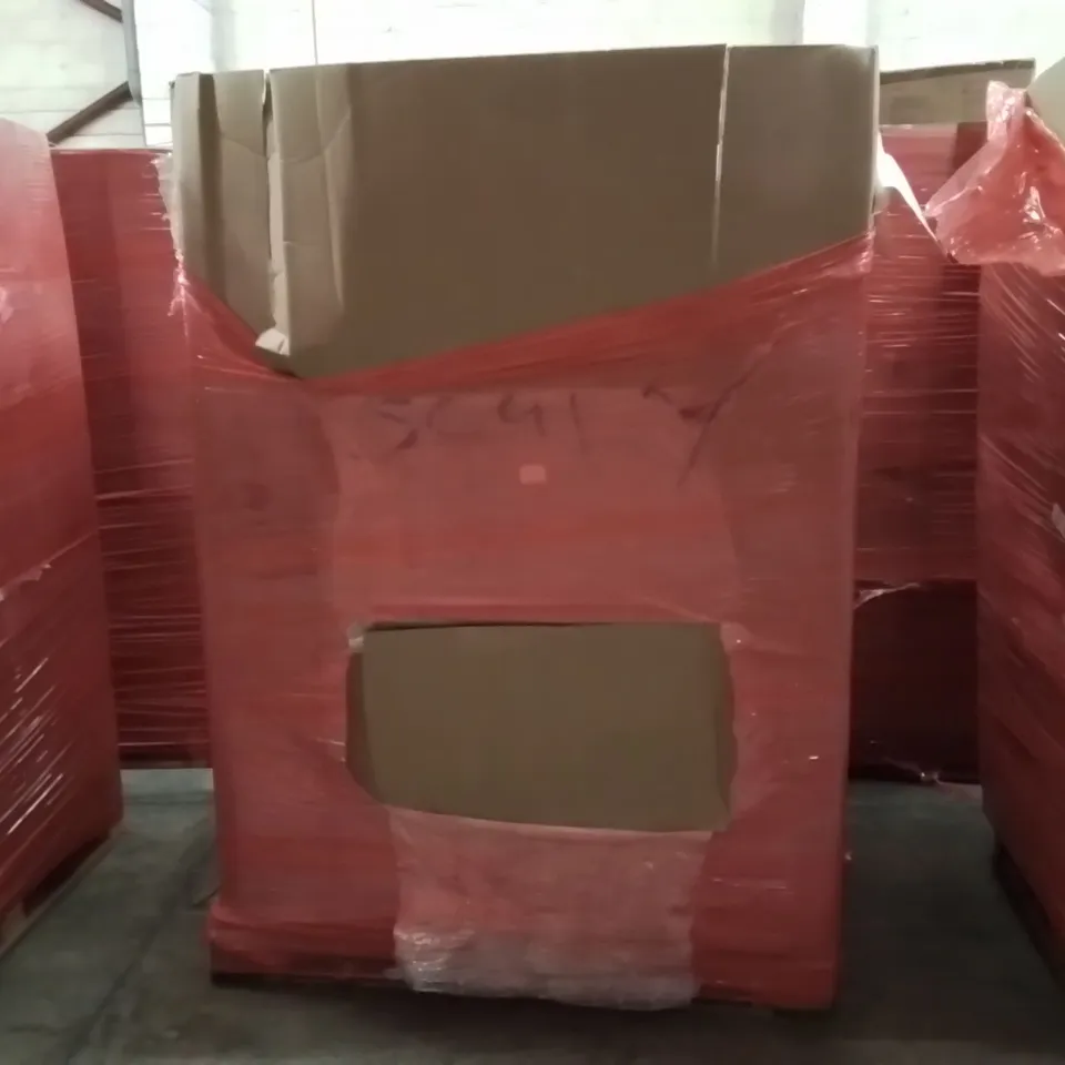 PALLET CONTAINING A LARGE QUANTITY OF BESREY KIDS SCOOTERS AND OTHER ASSORTED ITEMS INCLUDING LED LIGHT BARS, PLASTIC PLANTERS ECT