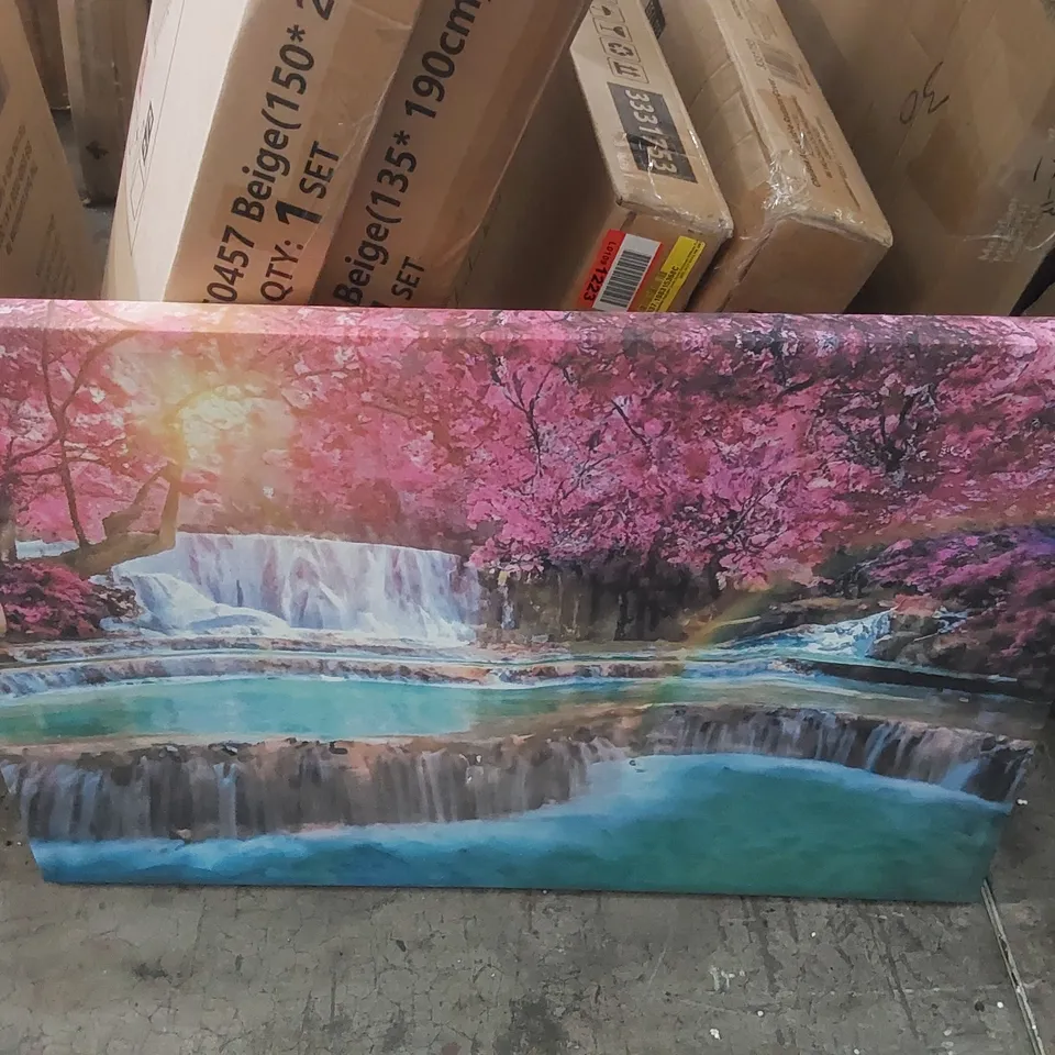 PINK TREE BEAUTY 3 WRAPPED CANVAS PRINT