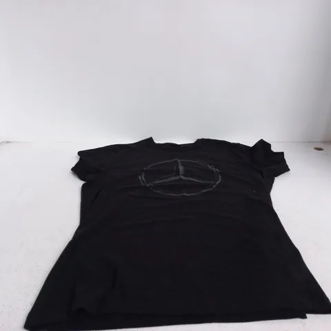 MERCEDES-BENZ BLACK T-SHIRT WITH CHEST LOGO – XL