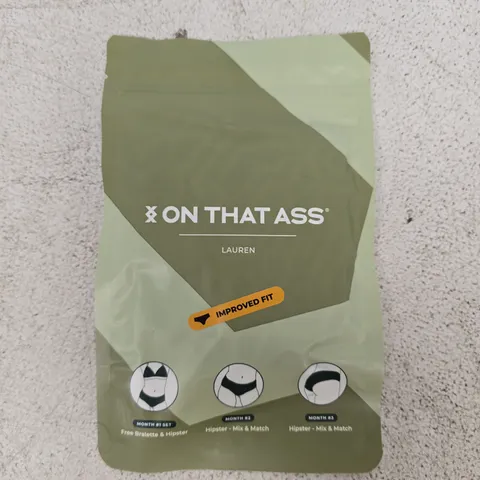ON THAT ASS LAUREN HIPSTER WOMEN'S UNDERWEAR SIZE SMALL
