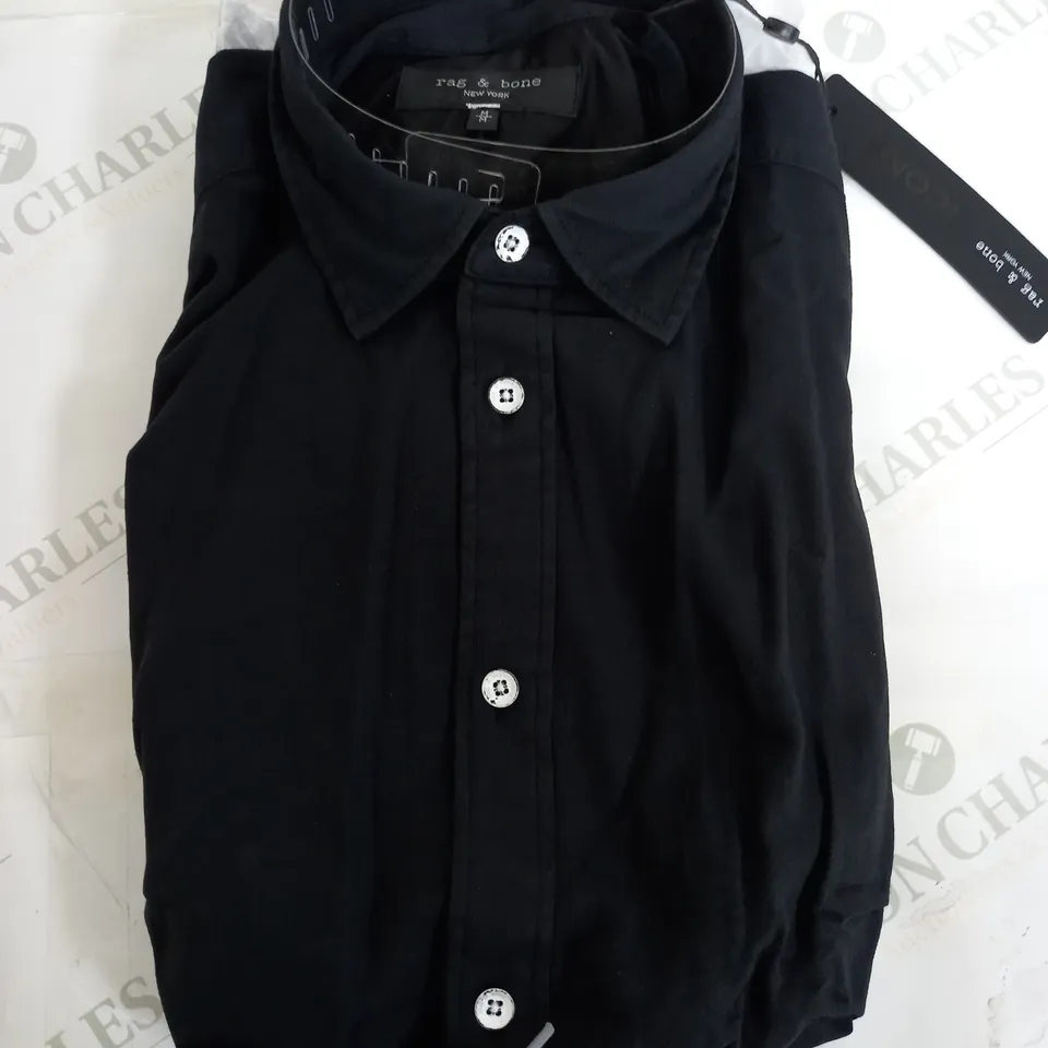 RAG & BONE ICONS SHIRT IN BLACK - MEDIUM