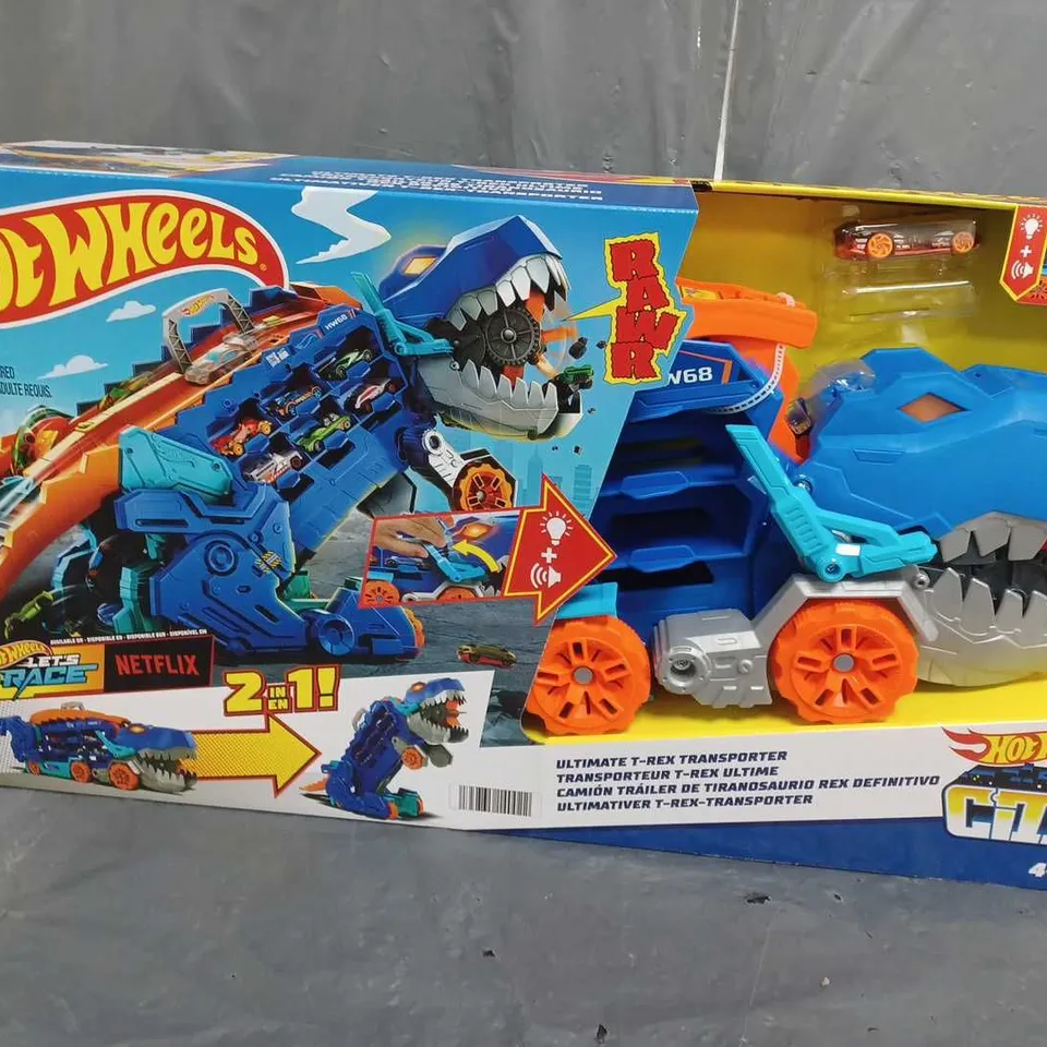 HOT WHEELS CITY ULTIMATE T-REX TRANSPORTER PLAYSET