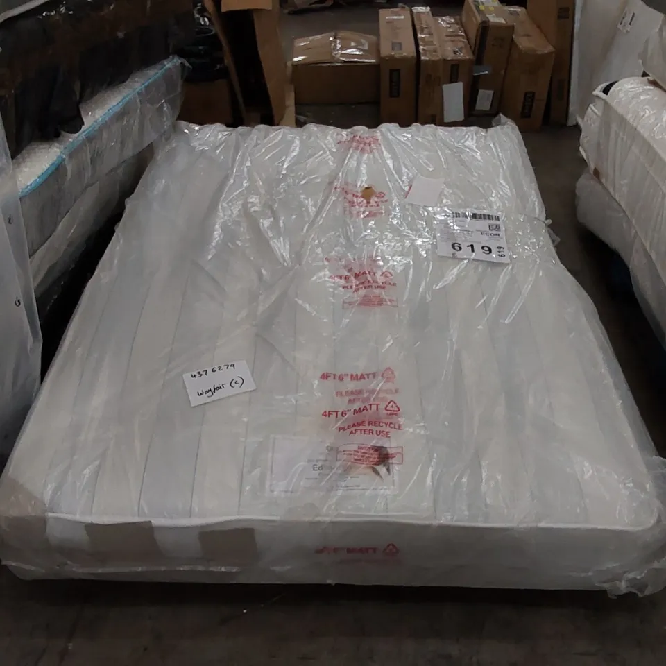 QUALITY BAGGED ASIA COILSPRUNG DIVAN 4'6" MATTRESS 