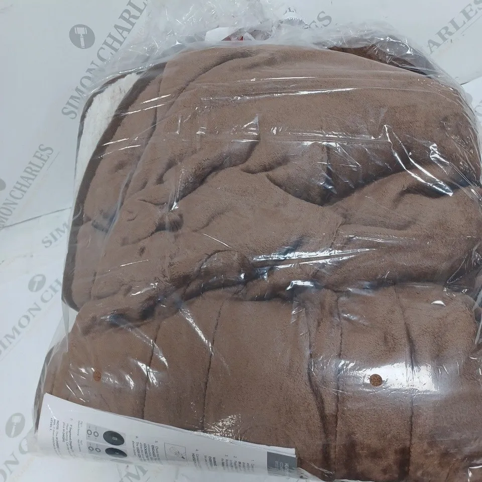 COZEE HOME LUXURY HEATED THROW IN NEUTRAL/BROWN