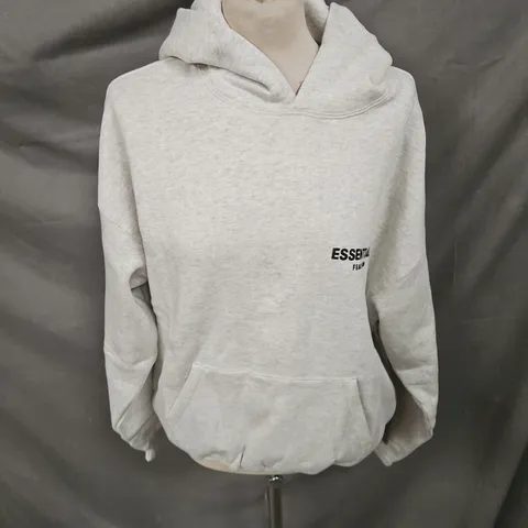 ESSENTIALS HOODIE IN LIGHT OATMEAL SIZE S