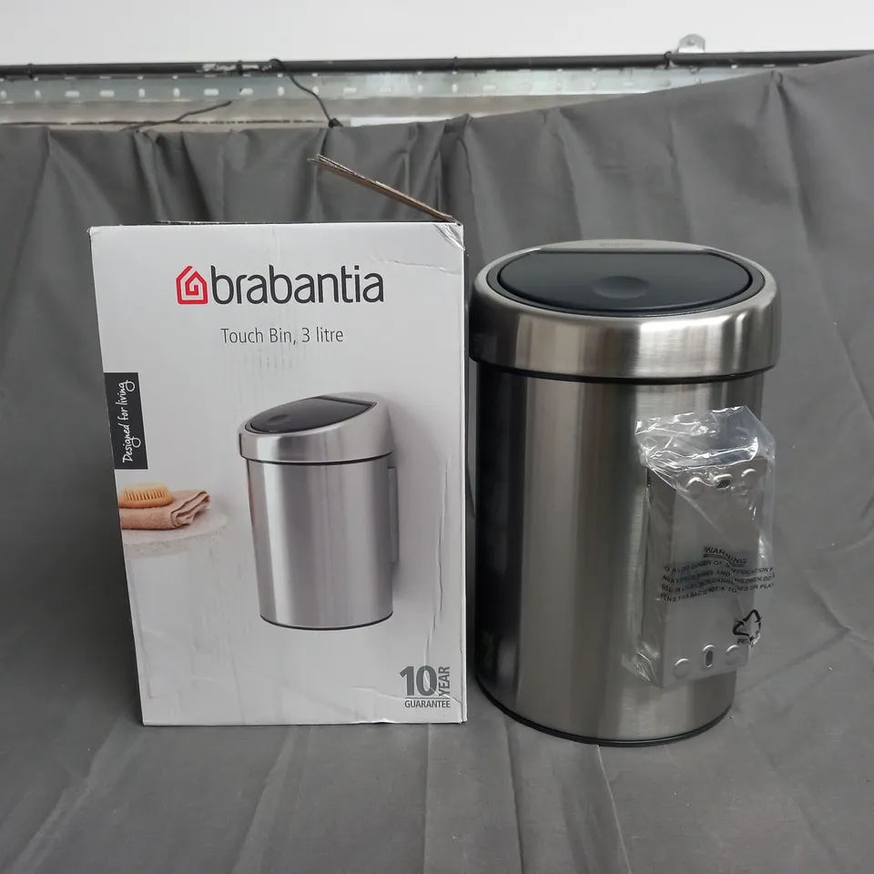 BRABANTIA TOUCH BIN - 3 LITRE