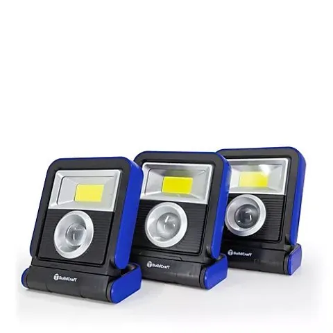 BUILDCRAFT SET OF 3 MULTI FUNCTION LIGHTS WITH ADJUSTABLE HANDLES