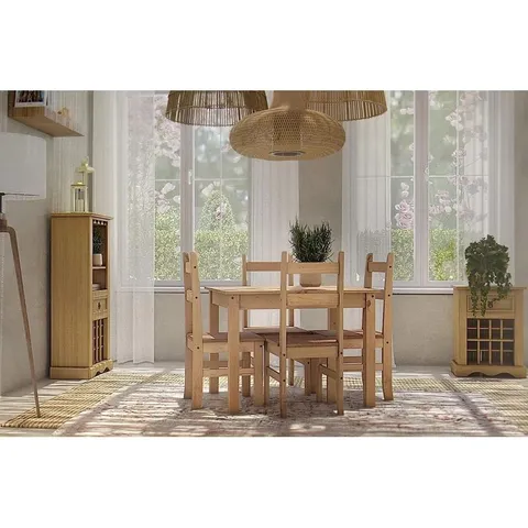 BOXED EMERFIELD DINING TABLE WITH 4 CHAIRS (1 BOX)