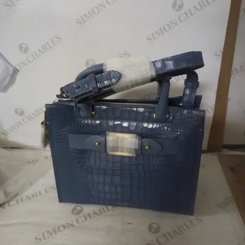 RADLEY LONDON LEATHER HANDBAG, VINTAGE BLUE