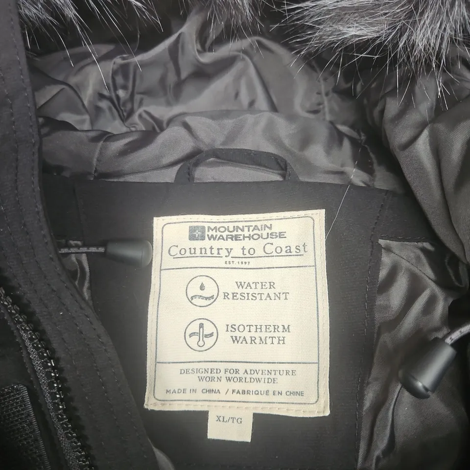 MOUNTAIN WAREHOUSE PUFFER JACKET – UK XL (ORIGINAL XL/TG) WATER RESISTANT ISOTHERM WARMTH