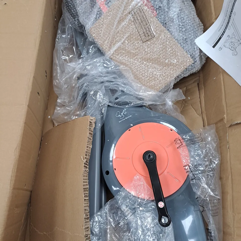 DAVINA FITNESS FOLDING MAGNETIC EXERCISE BIKE - CORAL - COLLECTION ONLY