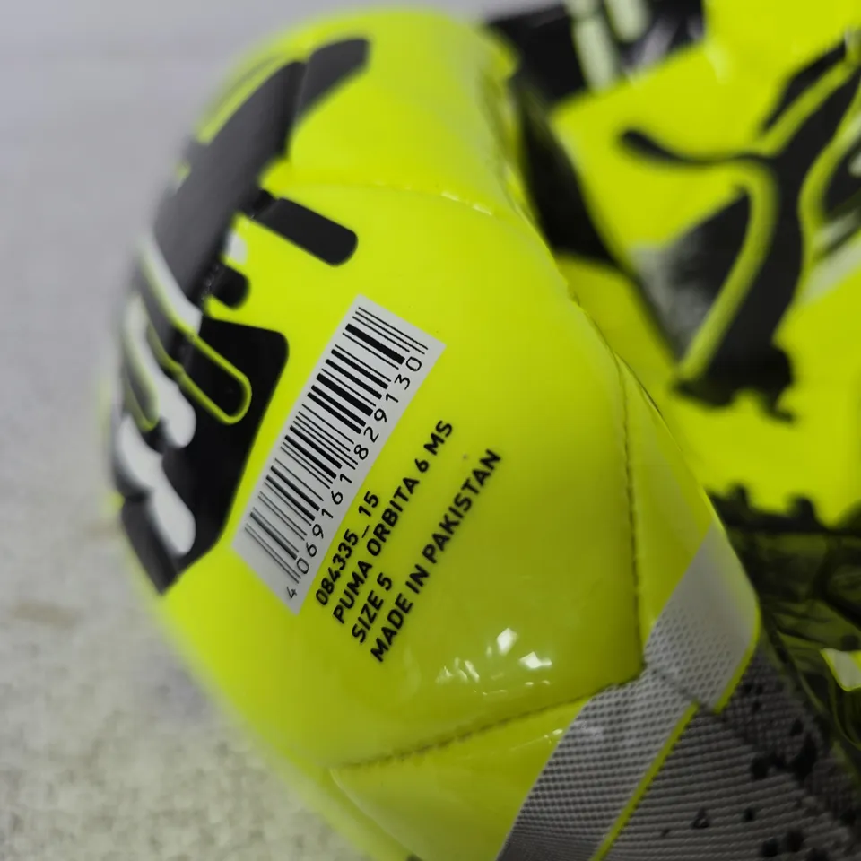 PUMA ORBITA MS NEON YELLOW FOOTBALL – UK 5