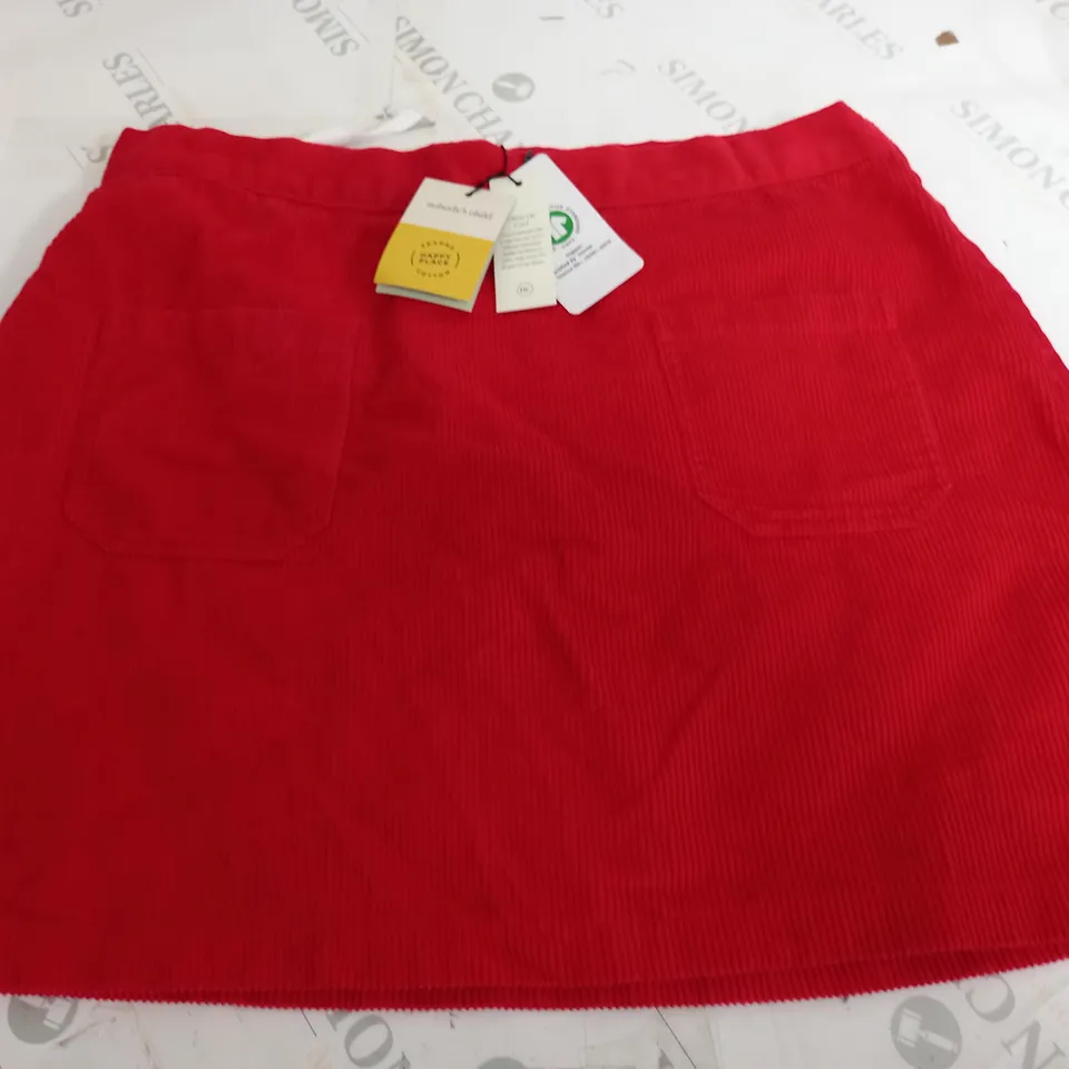 NOBODYS CHILD TRACEY MINI SKIRT IN RED - 14