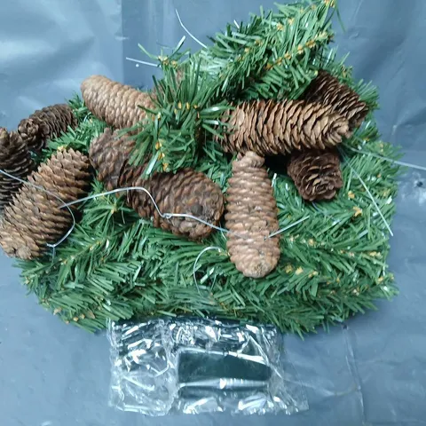 LIT FAUX PINECONE PLANT DECOR PIECE