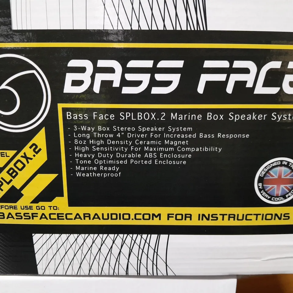 BOXED BASSFACE SPLBOX.2 4 OHM BOX SPEAKER PAIR