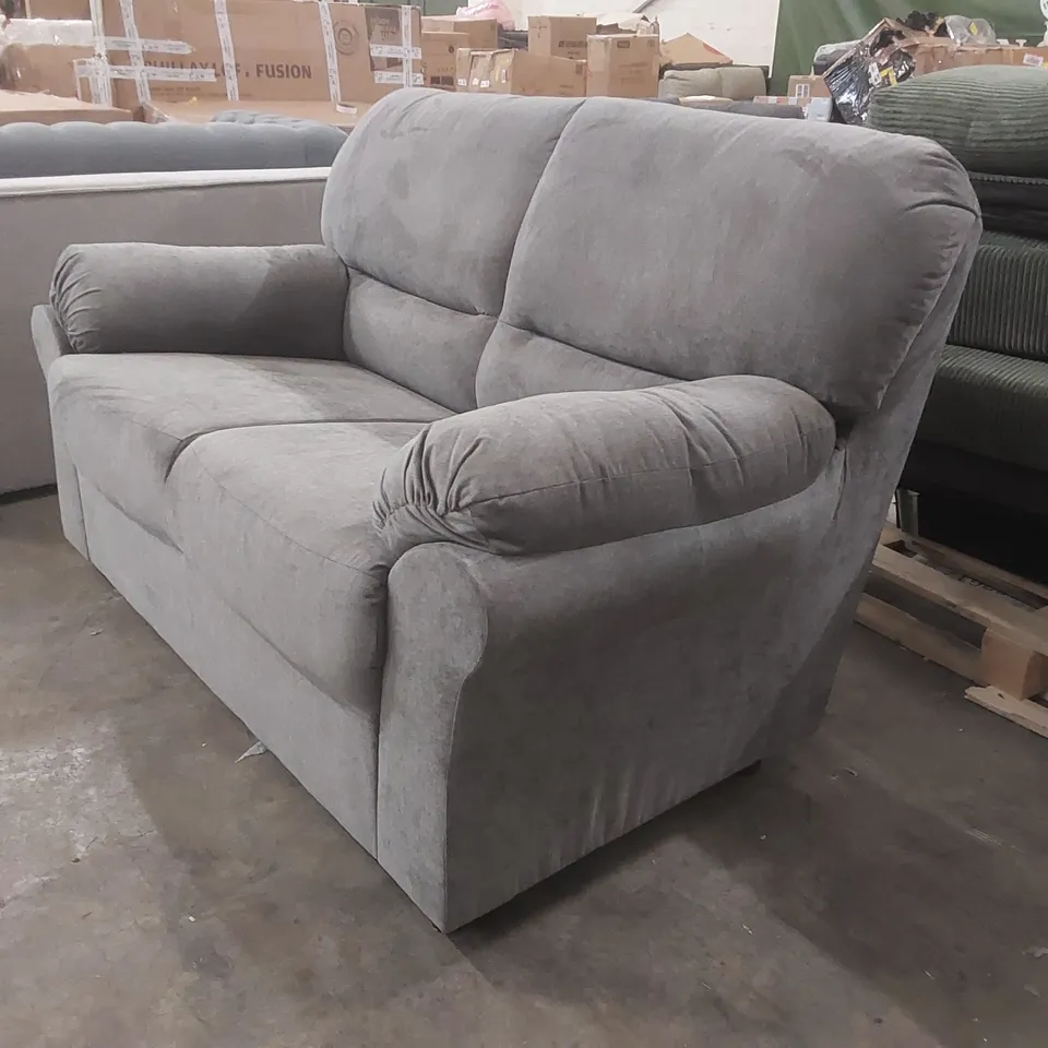 QUALITY DESIGNER FABRIC UPHOLSTERED 2 SEATER SOFA