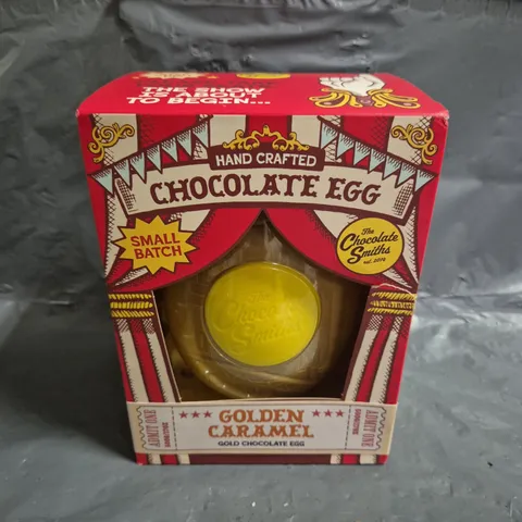 BOXED THE CHOCOLATE SMITHS GOLD CARAMEL CHOCOLATE EGG