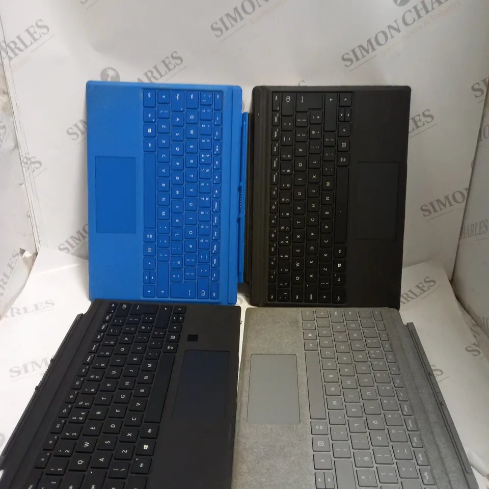BOX OF APPROX 10 ASSORTED MICROSOFT SURFACE KEYBOARD ATTACHMENT. 