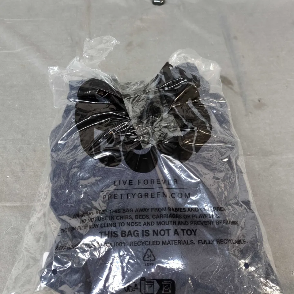 BAGGED PRETTY GREEN LOUNGE HOODY - SIZE M