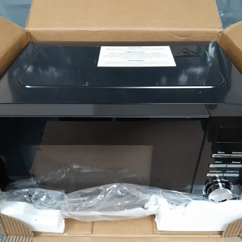 SWAN 20L 700W DIGITAL MICROWAVE IN BLACK - COLLECTION ONLY