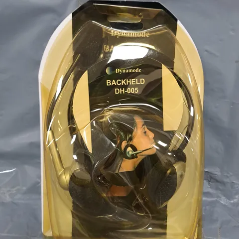 BOX OF APPROXIMATELY 20 ASSORTED DYNAMODE BACKHELD DH-005 HEADSETS - COLLECTION ONLY