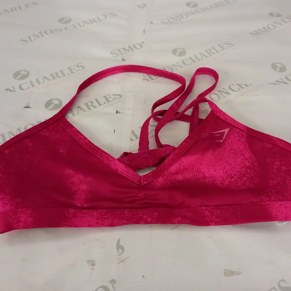 GYMSHARK BIKINI TOP IN PINK - MEDIUM