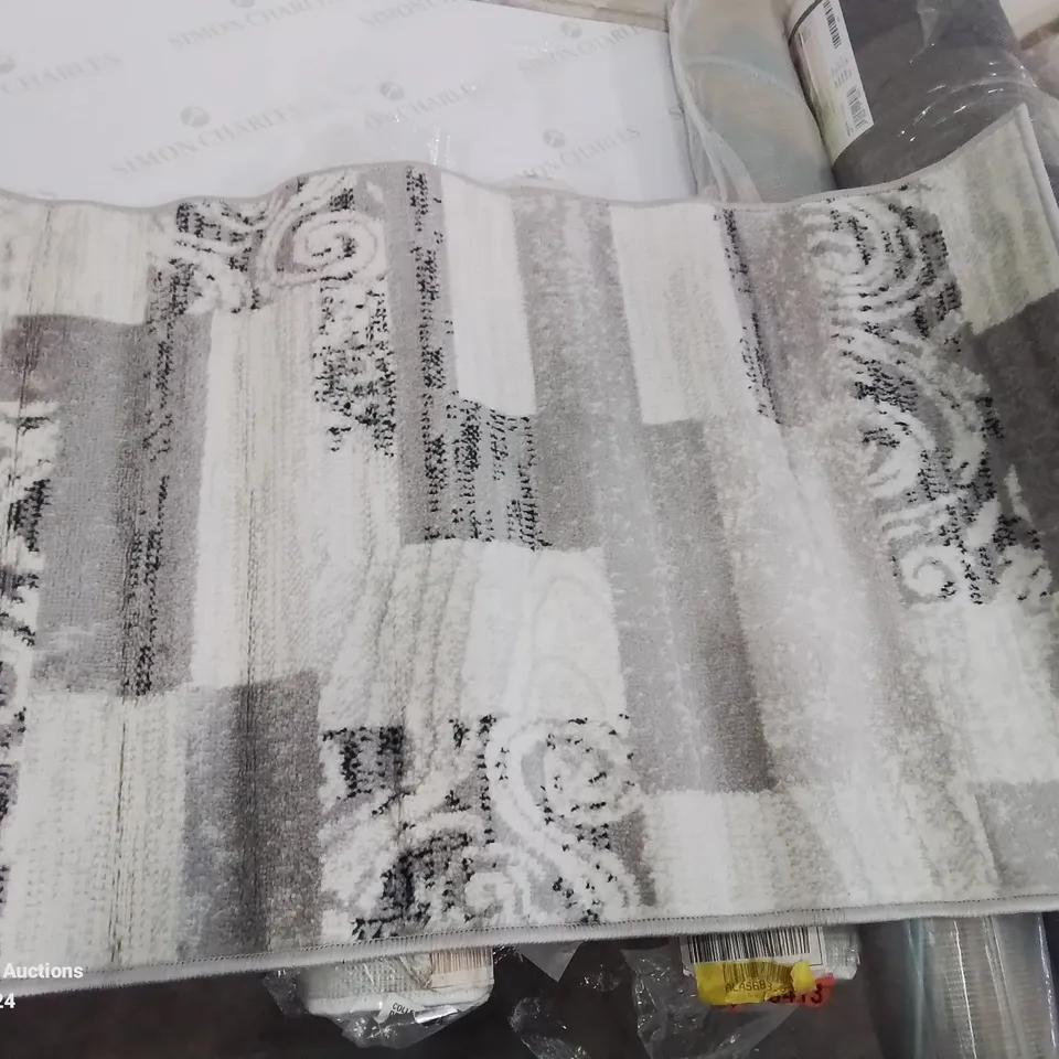 BRAND NEW PACO HOME SIN53 GREY SINAI RUG SIZE 60CM X 100CM 