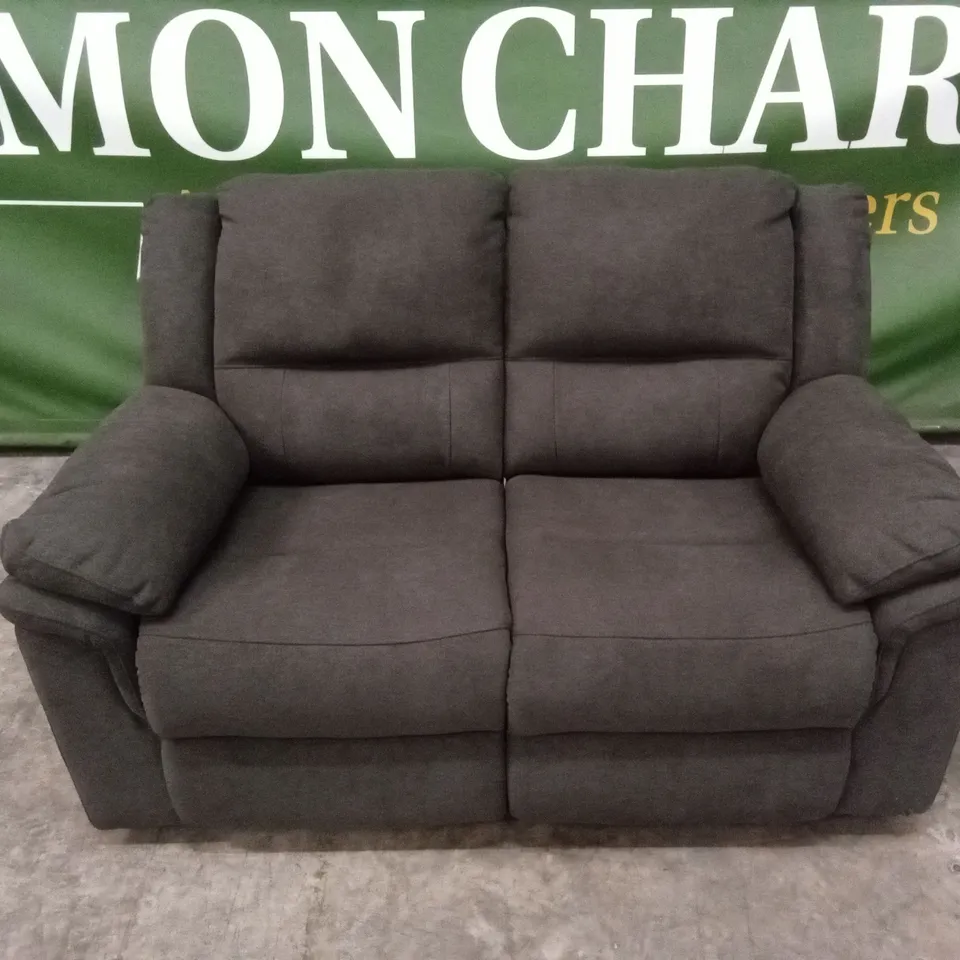 ALBION FABRIC 2 SEATER HIGH BACK MANUAL RECLINER SOFA RRP £579