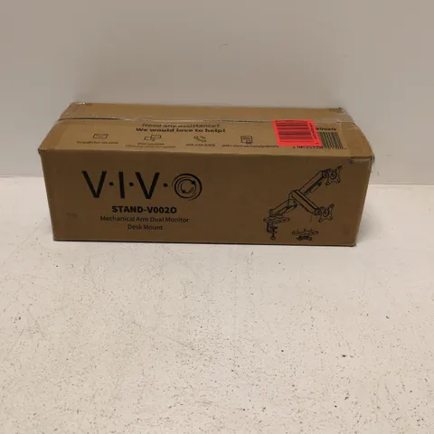 VIV STAND-V0020 MECHANICAL ARM DUAL MONITOR DESK MOUNT