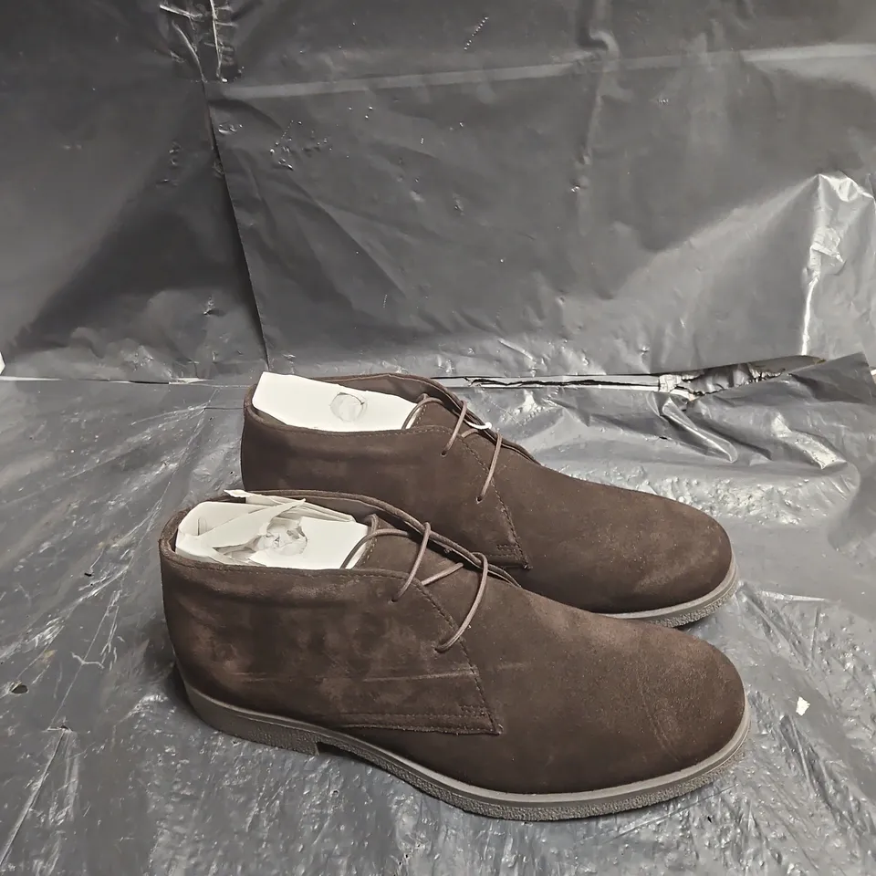 GEOX RESPIRA BROWN SUEDE ANKLE BOOTS – MEN'S UE 45 UK SIZE 10-10.5