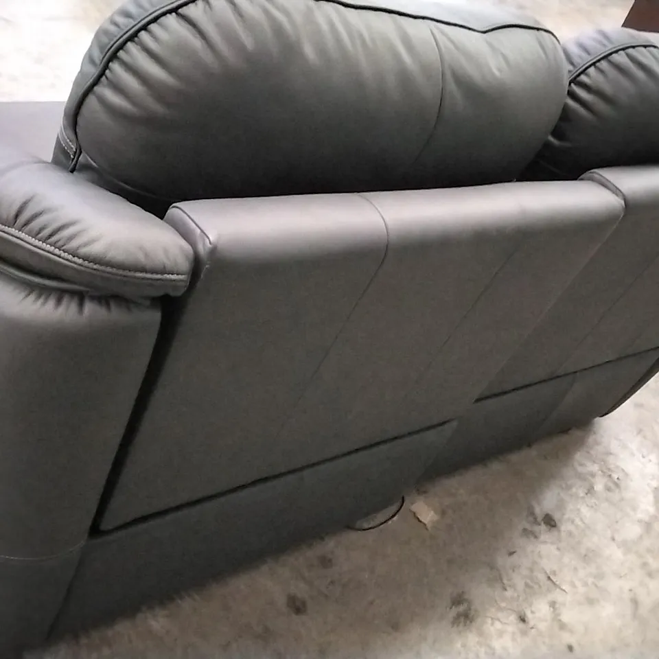 QUALITY BRITISH DESIGNER G PLAN MANUFACTURED JACKSON 3 SEATER ELECTRIC RECLINER DBL SOFA - CAMBRIDGE PETROL BLUE LEATHER 