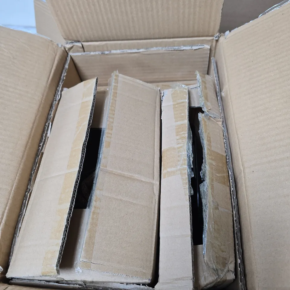 SET OF APPROXIMATELY 15 X BLACK SMART HOME KITCHEN SET TO INCLUDE PLATES, CUPS ETC