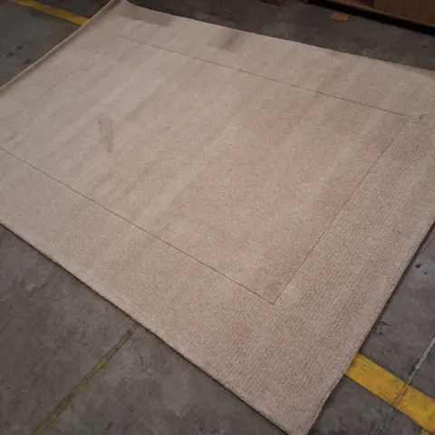 BEIGE BORDER RUG, LARGE FLOOR CARPET APPROXIMATELY 200×300CM
