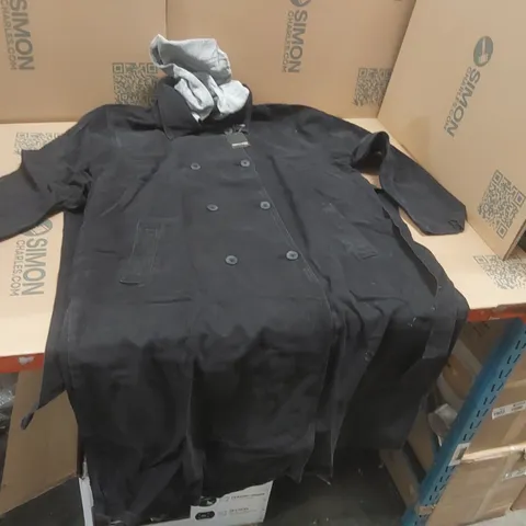 BOX CONTAINING APPROXIMATELY 4x BRAND NEW JD WILLIAMS BLACK HOODED TRENCH COATS - SIZE 20