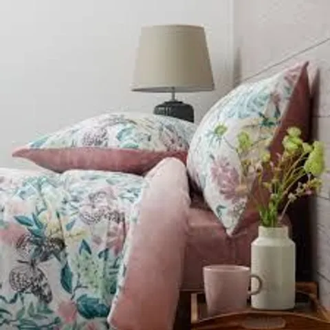 COZEE HOME BUTTERFLY FLORAL PRINT 4 PIECE DUVET SET