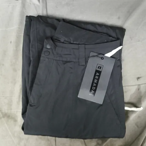ARMADA TEAM ISSUE INSULATED CARGO TROUSERS IN BLACK SIZE MEDIUM
