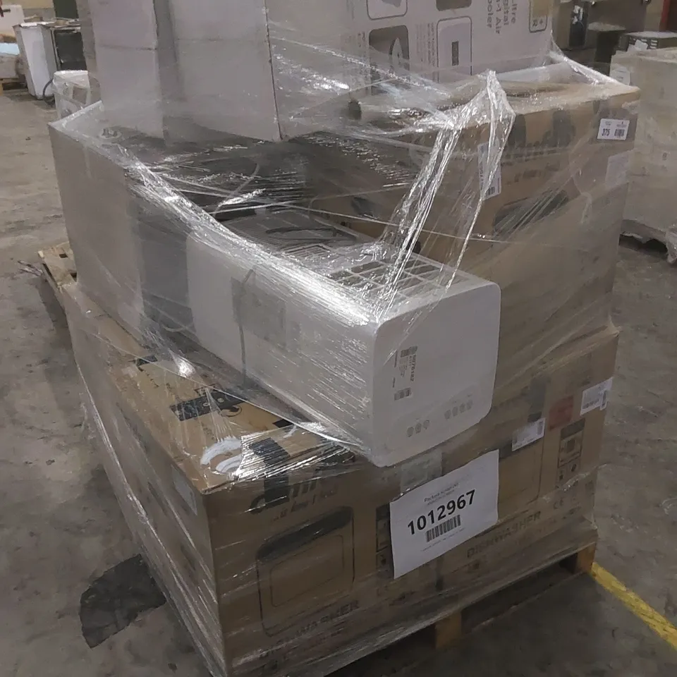 PALLET OF APPROXIMATELY 10 ASSORTED DISHWASHERS AND AIR CONDITIONING TO INCLUDE