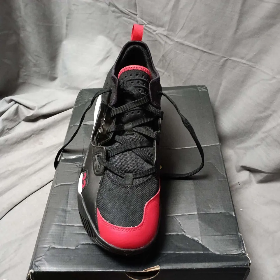 JORDAN - STAY LOYAL 2 - MEN’S SNEAKERS – BLACK & RED WITH JUMPMAN OUTSOLE - UK MEN'S SIZE 10