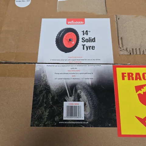 BOXED WOODSIDE 14" SOLID TYRE - W653