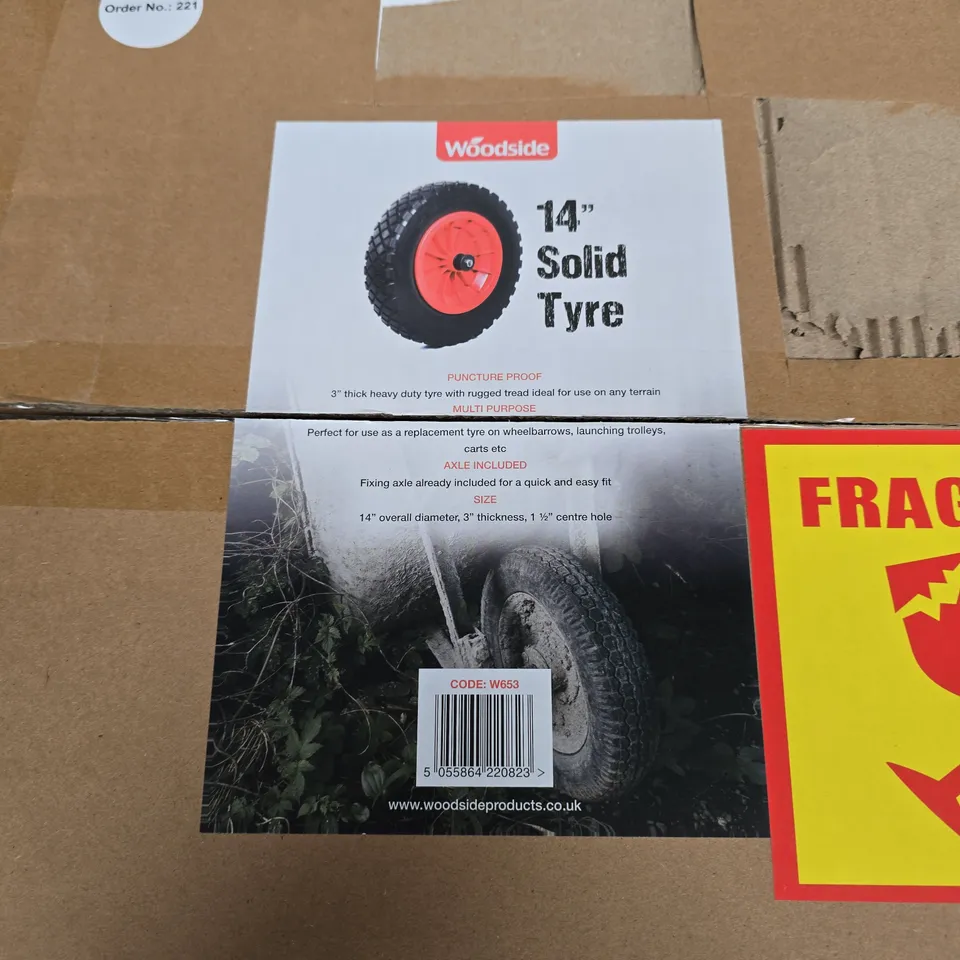 BOXED WOODSIDE 14" SOLID TYRE - W653