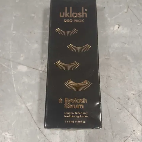 SEALED UKLASH EYELASH SERUM DUO PACK 2X3ML