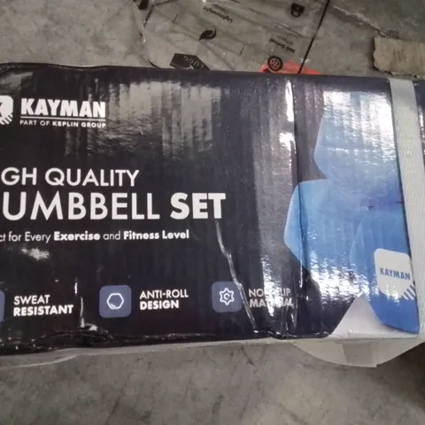 PAIR OF KEPLIN KAYMAN 5KG DUMBELLS 