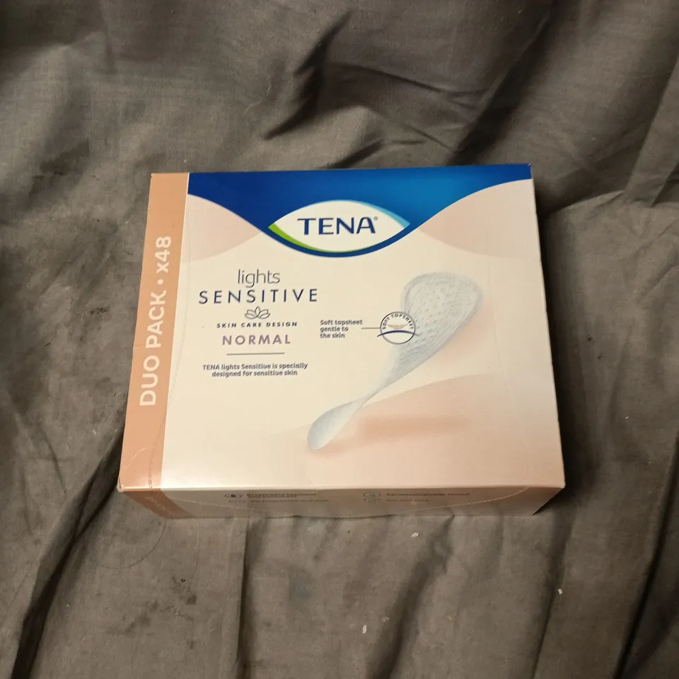 4 X TENA LIGHTS SENSITIVE NORMAL LINERS – DUO PACK X48