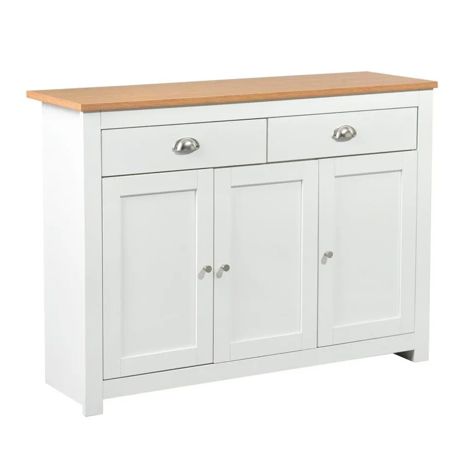 BOXED BOLLMAN SIDEBOARD WHITE - 35 X 112 X 82CM