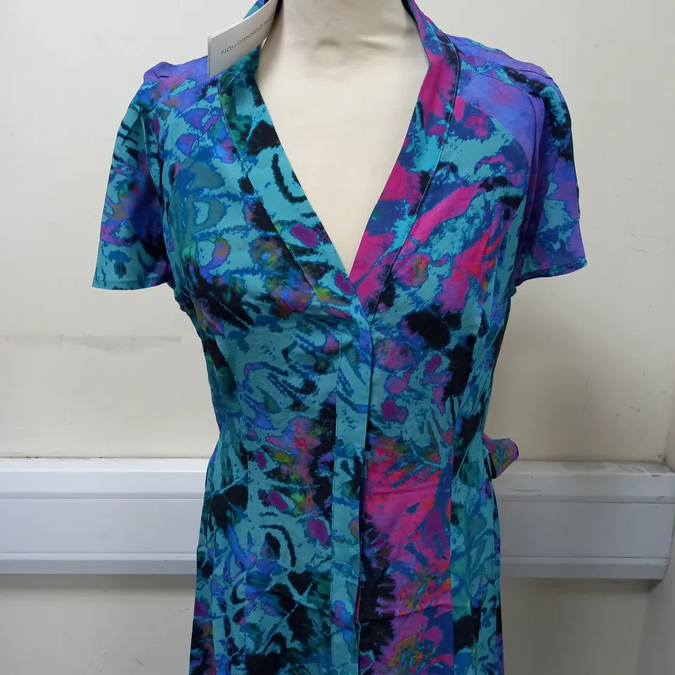 FRENCH CONNECTION GABRIELLA DELPH DRESS 71VFU IN JADED TEAL SIZE 12