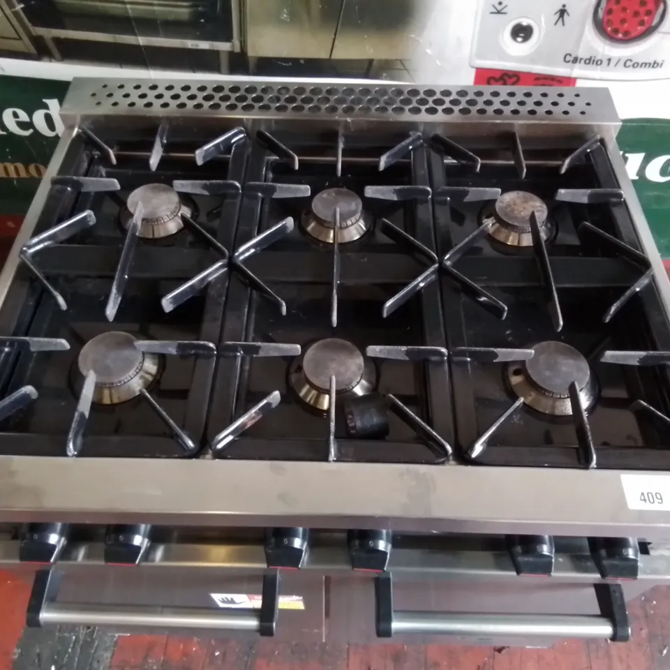 BARTLETT SPIRIT 6 BURNER NATURAL GAS COOKER MODEL: F356/911B